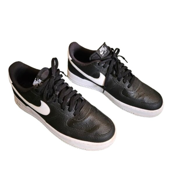 Nike Air Force 1 Low "07 Black White" CT2302-002 Men's Size 12-No Box - Picture 1 of 16